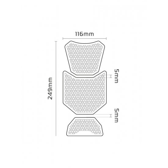 Oxford Gripper Adv Tank Pads at JTS Biker Clothing